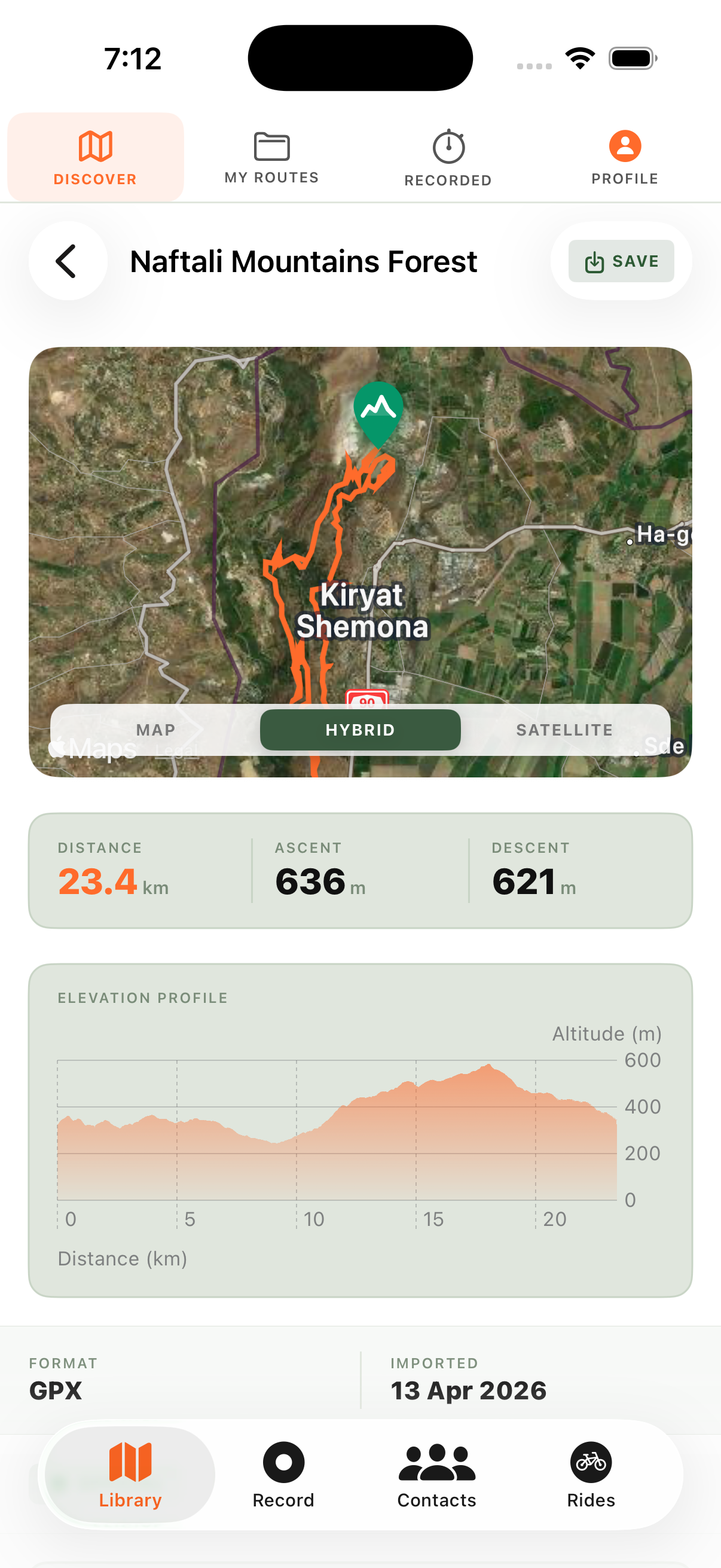 TrailFreaks trail detail